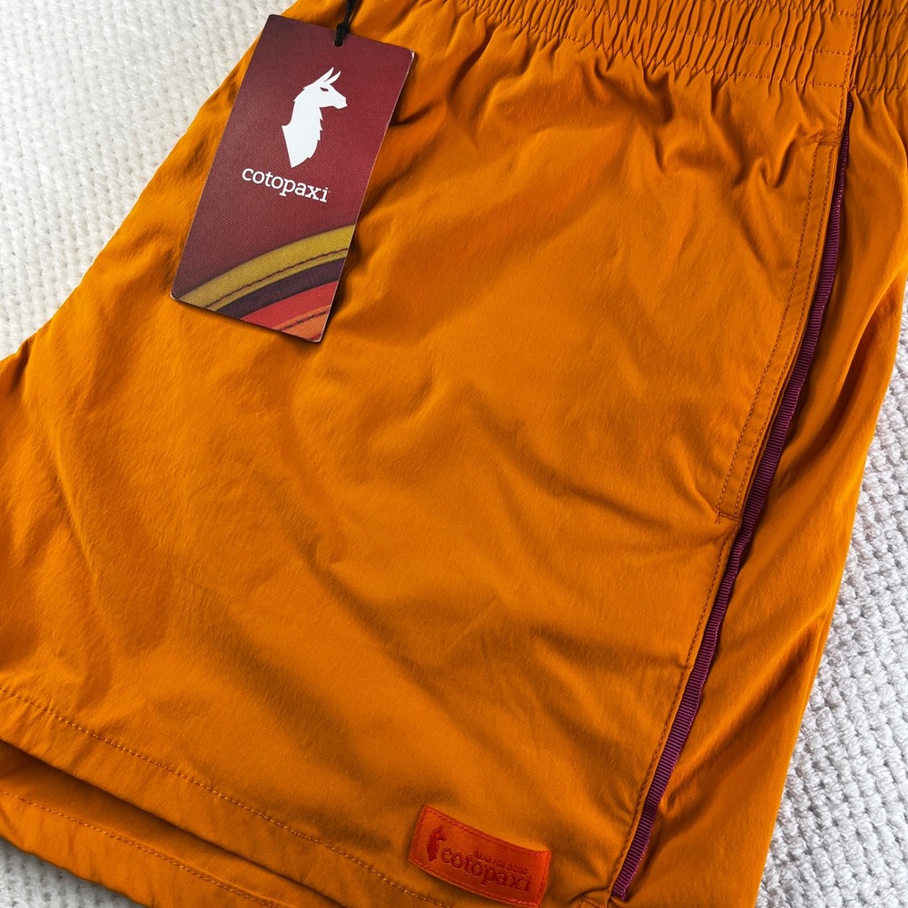 Cotopaxi Men's Swim Trunks Shorts‎ Orange Size XXL Elastic Waist Pockets